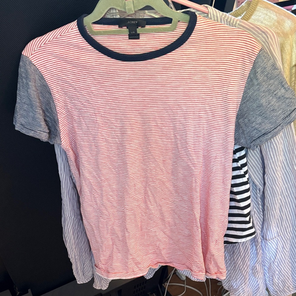 J. Crew Striped Crewneck Tee
